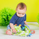 Bright Starts maznavá dečka Little Taggies zelené bodky 0m+
