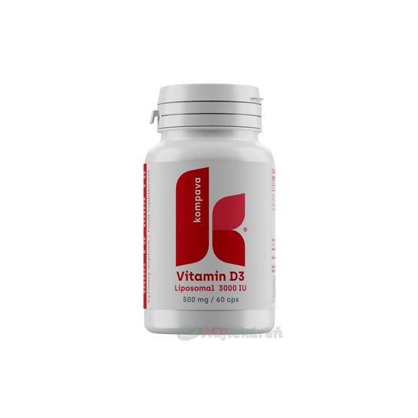 kompava Vitamin D3 60 kapslí
