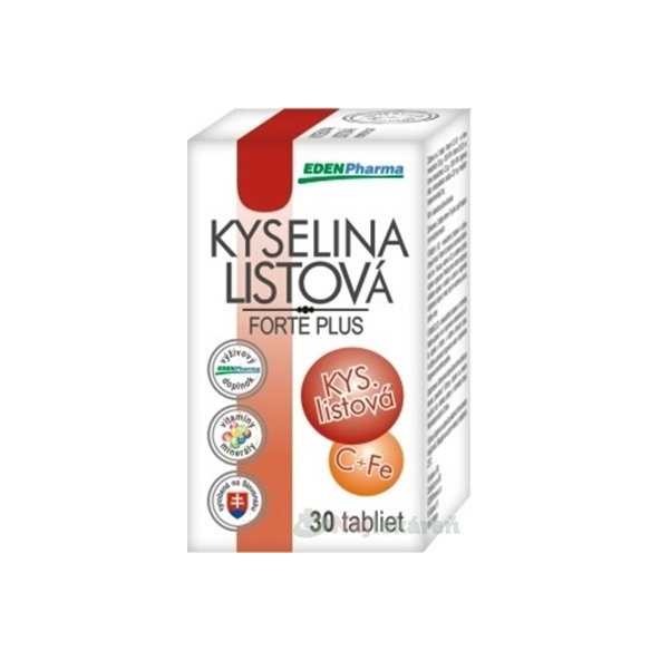 EDENPharma Kyselina listová Forte Plus 30 tablet