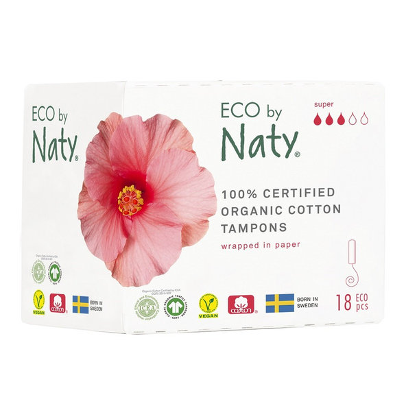 Eco by Naty dámske tampóny Super 18 ks