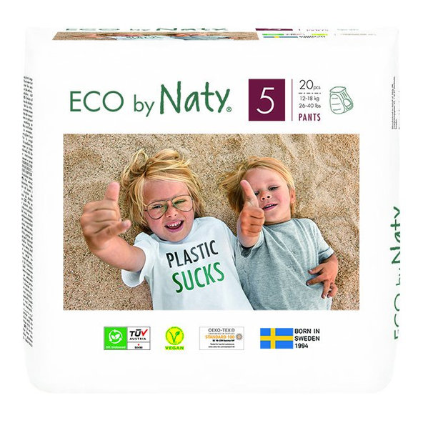 Eco by Naty 5 Pants nohavičkové plienky 12–18 kg 20 ks