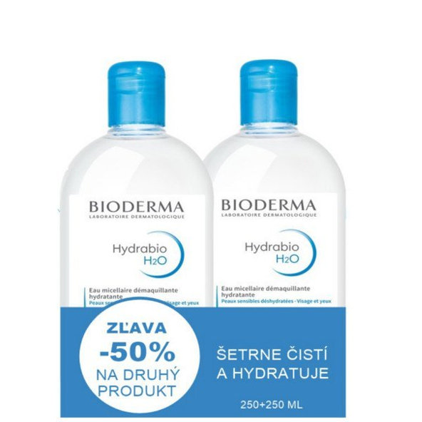 BIODERMA Hydrabio H2O micelární voda 250 + 250 ml