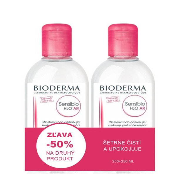 BIODERMA Sensibio H2O AR micelární voda 250 + 250 ml