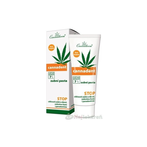 Cannaderm Cannadent ošetřující zubní pasta 75 g