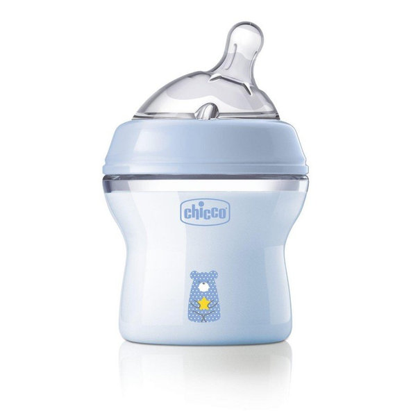 Chicco kojenecká láhev Natural Feeling 150 ml kluk 0 m+