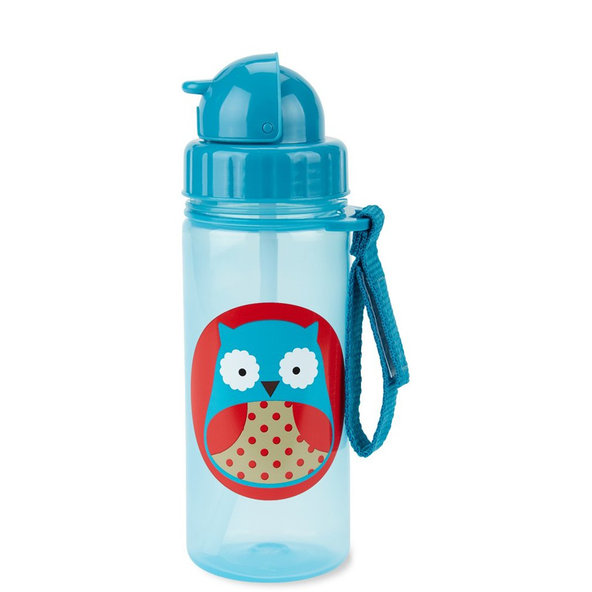 SKIP HOP Zoo Hrnek s brčkem PP bez PVC a BPA Sova 12 m+