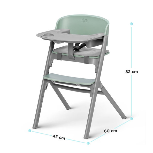 Kinderkraft jedálenská stolička Livy Aster Pink