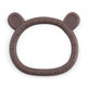 Petite&Mars silikonové kousátko Teddy Bitter Cocoa 0m+