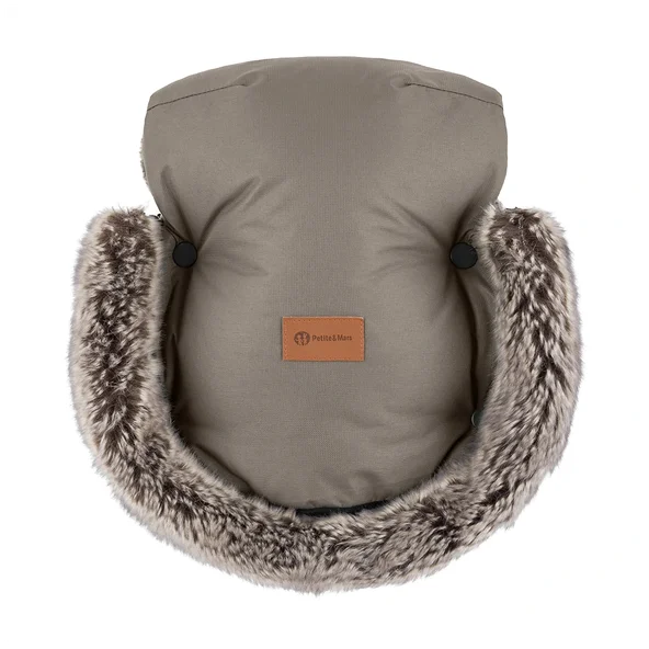 PETITE&MARS Set fusak Comfy 4v1 + rukavice Furry Mocha Mousse