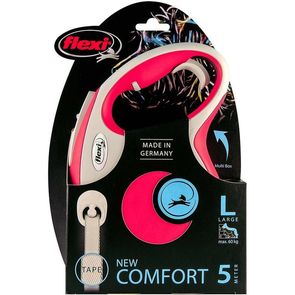 Flexi New Comfort L červené vodítko páska 5 m