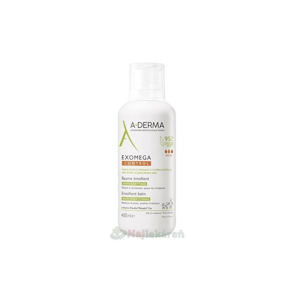 A-DERMA Exomega Control emolienční balzám na atopickou pokožku 400 ml