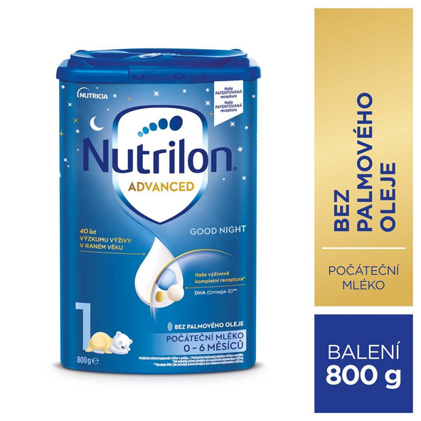 Nutrilon 1 Good Night počáteční kojenecké mléko 0 m+ 800 g