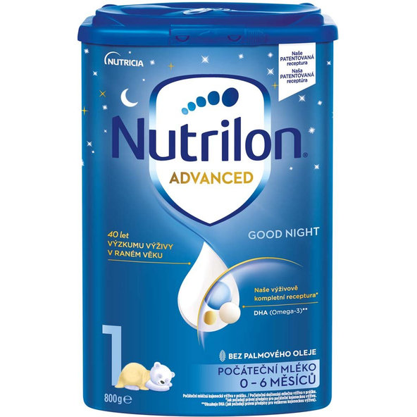 Nutrilon 1 Good Night počáteční kojenecké mléko 0 m+ 800 g