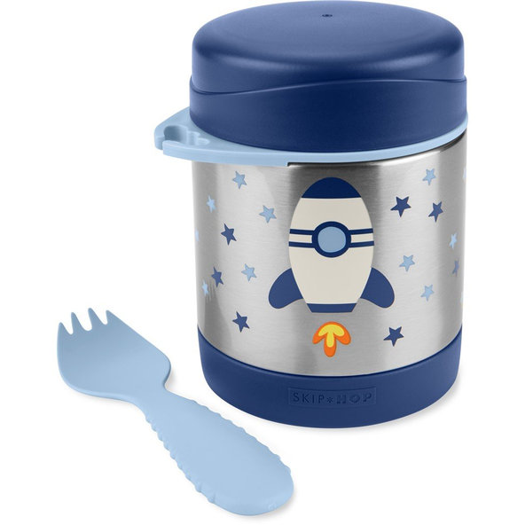 SKIP HOP Spark Style Termoska na jídlo s příborem Raketa 325 ml