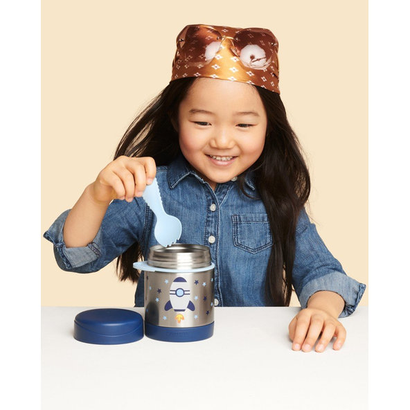 SKIP HOP Spark Style Termoska na jídlo s příborem Raketa 325 ml