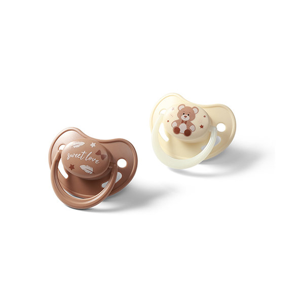 Babyono silikonové anatomické dudlíky 0–6 m 2 ks