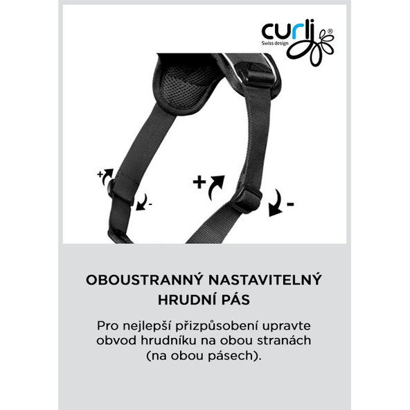 Curli postroj pro psy Belka Comfort Black L 25–33 kg