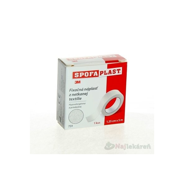 3M Spofaplast 731 náplast fixační netkané textilie 1,25 cm x 5 m