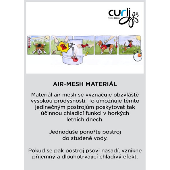 Curli postroj pro psy se sponou Air-Mesh Black XL 12-18 kg
