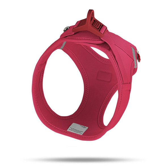 Curli postroj pro psy se sponou Air-Mesh Red XS 3-5 kg