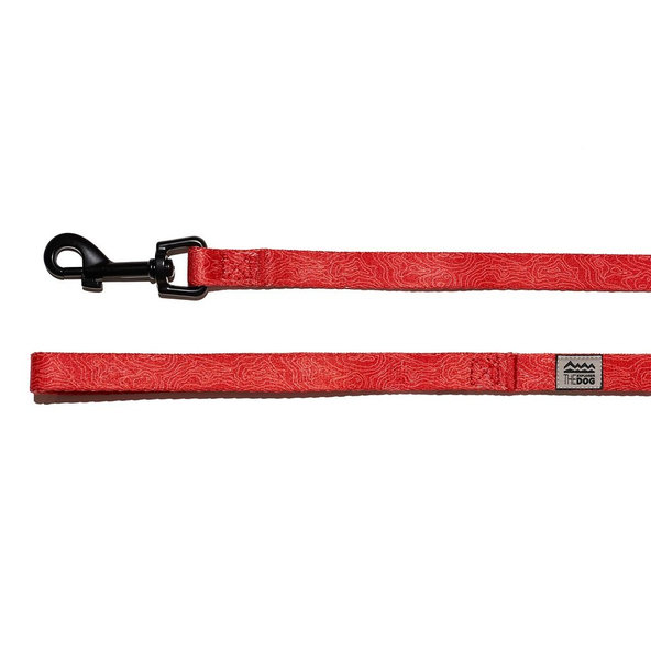 Explorer Dog vodítko Vrstevnice červená S 120×1,5 cm