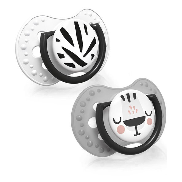 LOVI Salt & Pepper Dudlík dynamický silikonový 6-18 m 2 ks
