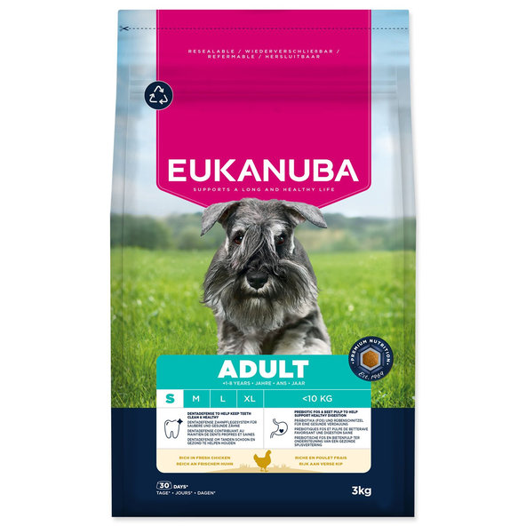 Eukanuba krmivo pro psy Adult Small kuřecí 3 kg