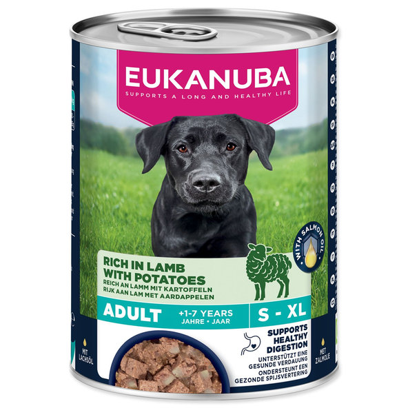 Eukanuba konzerva pro psy Adult jehněčí s brambory 400 g