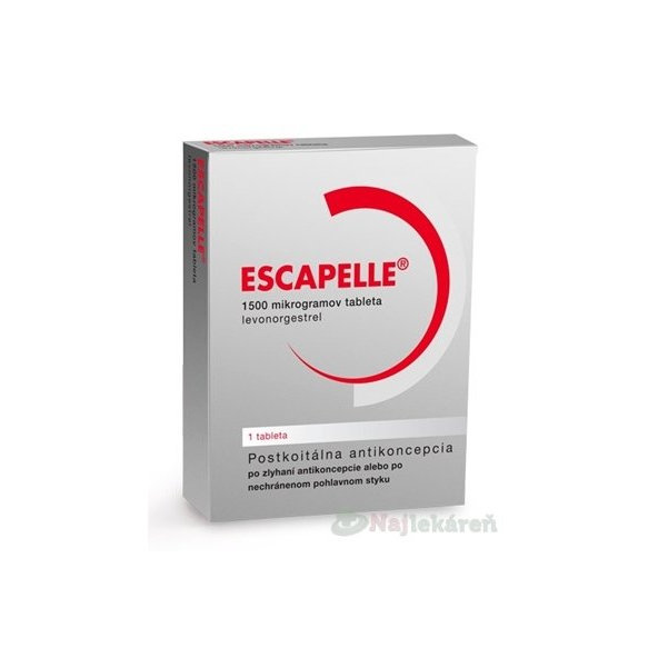 Escapelle tableta 1,5 mg tableta 1 ks