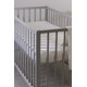 PETITE&MARS nepremokavá plachta Soft Dream Dry 120 × 60 Grey