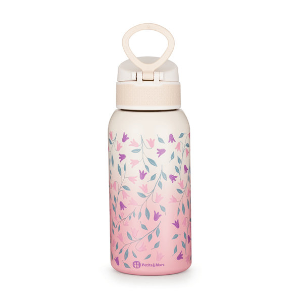 PETITE&MARS nerezová termo láhev Delicate Flowers 500 ml 36m+