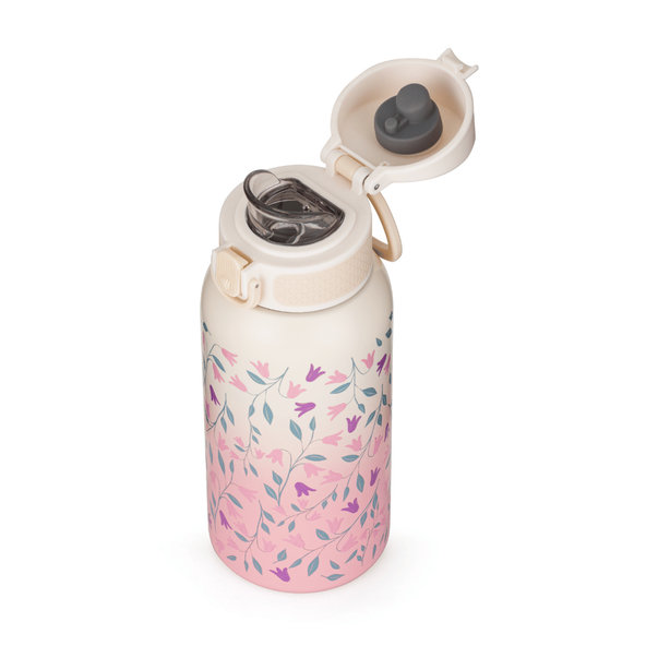 PETITE&MARS nerezová termo láhev Delicate Flowers 500 ml 36m+