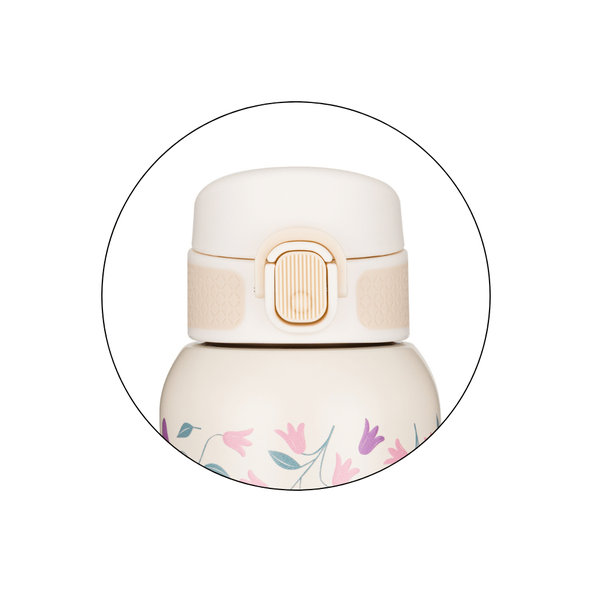 PETITE&MARS nerezová termo láhev Delicate Flowers 500 ml 36m+