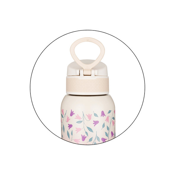 PETITE&MARS nerezová termo láhev Delicate Flowers 500 ml 36m+