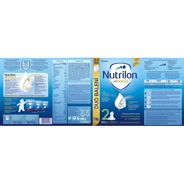 Nutrilon 2 pokračovací kojenecké mléko 6 m+ 1000 g