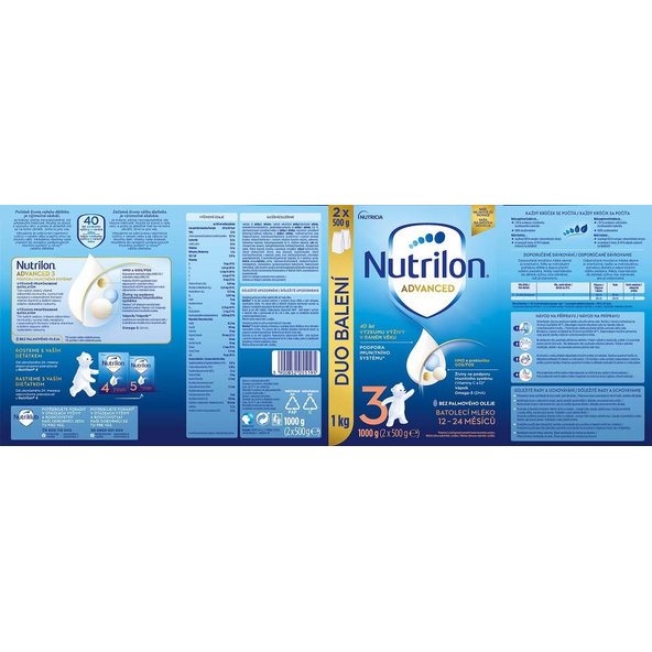 Nutrilon Advanced 3 batolecí mléko 12 m+ 1 kg