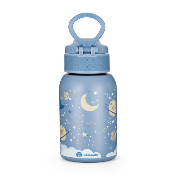 PETITE&MARS nerezová termo láhev Whale Song 350 ml 12m+