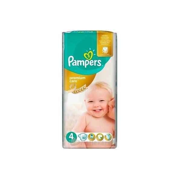 Pampers Premium Care jednorázové pleny vel. 4 Maxi 52 ks
