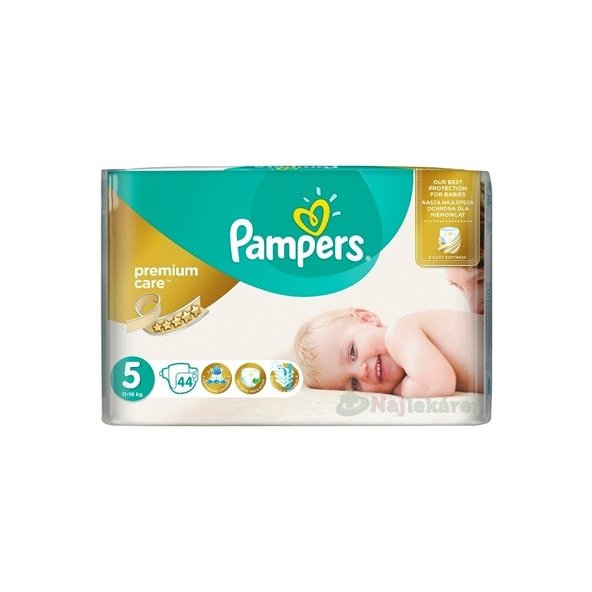Pampers Premium Care jednorázové pleny vel. 5 Junior 44 ks