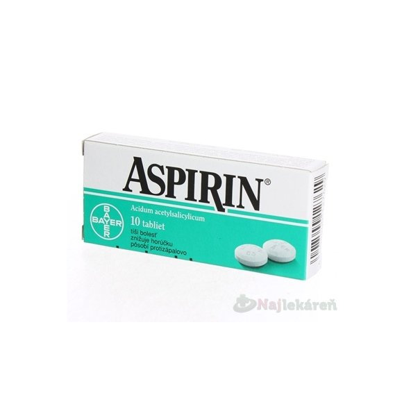 Aspirin 500 mg proti bolesti a horečce 10 tablet