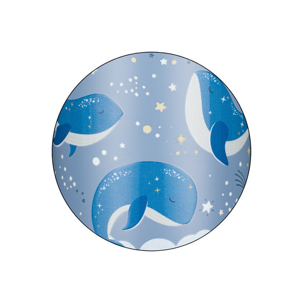PETITE&MARS nerezová termo láhev Whale Song 350 ml 12m+