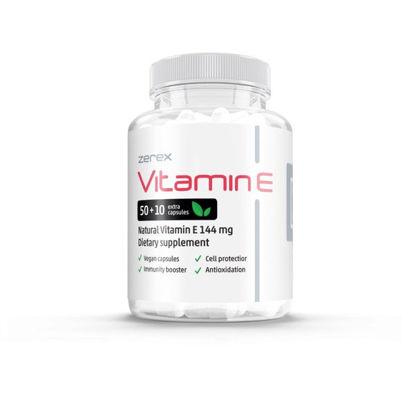 Zerex vitamín E 60 kapslí