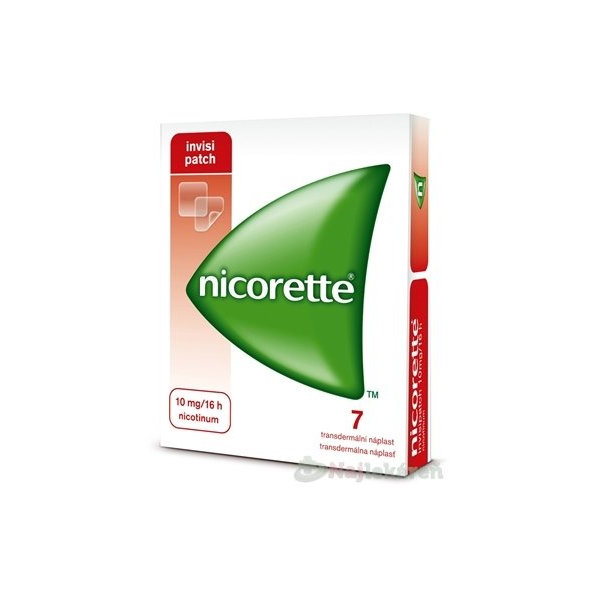 Nicorette Invisipatch 10 mg/16 h náplasti proti kouření 7 ks