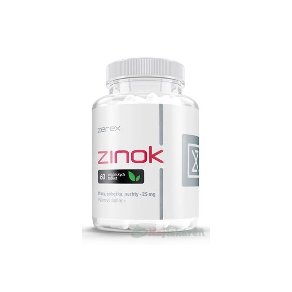 Zerex zinok chelát 25 mg 60 tabliet