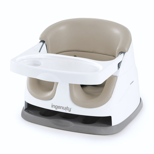 Ingenuity podsedák na židli 2v1 Baby Base Cashmere 6 m+ do 22 kg