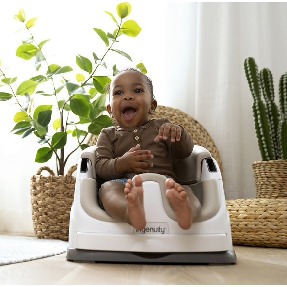 Ingenuity podsedák na židli 2v1 Baby Base Cashmere 6 m+ do 22 kg