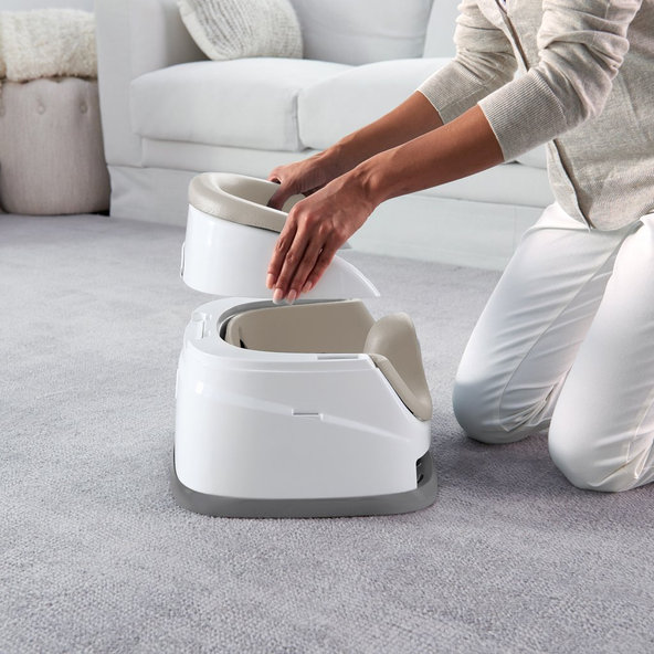 Ingenuity podsedák na židli 2v1 Baby Base Cashmere 6 m+ do 22 kg