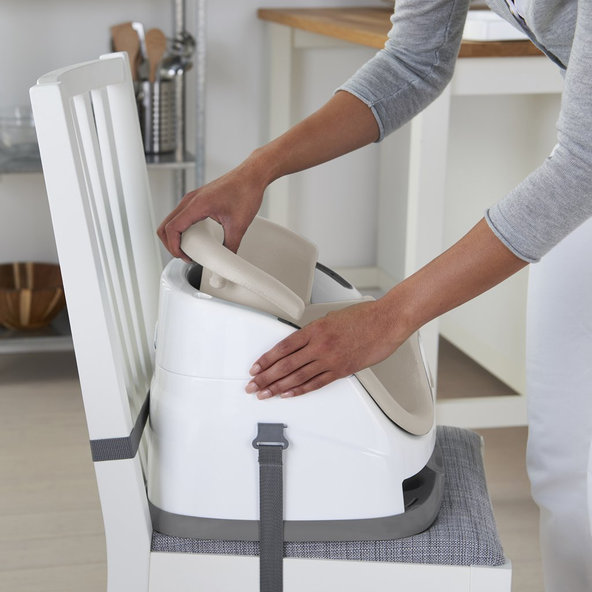 Ingenuity podsedák na židli 2v1 Baby Base Cashmere 6 m+ do 22 kg