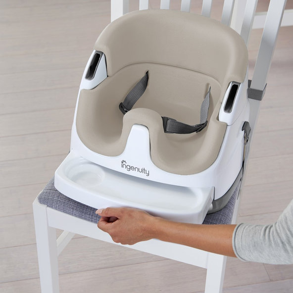 Ingenuity podsedák na židli 2v1 Baby Base Cashmere 6 m+ do 22 kg