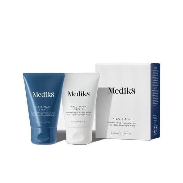 Medik8 H.E.O. dvoukroková noční hydratační maska 2x50 ml
